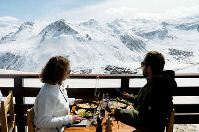 Restaurant d'altitude à Tignes